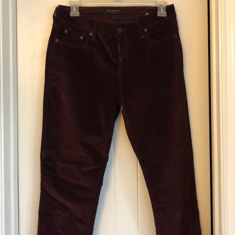 Banana republic brushed velvet skinny pants 26/2t